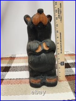 Jeff Fleming Bear Solid Wood Carving BIG SKY CARVERS 13 BAREFOOT BEAR Petey
