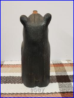 Jeff Fleming Bear Solid Wood Carving BIG SKY CARVERS 13 BAREFOOT BEAR Petey