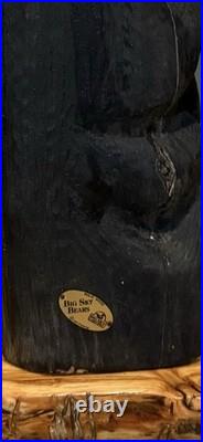 Jeff Fleming Bear Solid Wood Carving BIG SKY CARVERS 24 BAREFOOT BEAR Decor