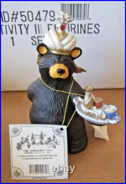 Jeff Fleming Bearfoots Black Bear Beartivity III Nativity Set #50479 Big Sky