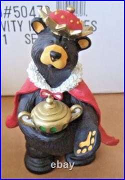 Jeff Fleming Bearfoots Black Bear Beartivity III Nativity Set #50479 Big Sky
