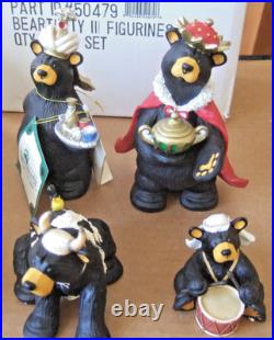 Jeff Fleming Bearfoots Black Bear Beartivity III Nativity Set #50479 Big Sky