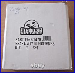 Jeff Fleming Bearfoots Black Bear Beartivity III Nativity Set #50479 Big Sky