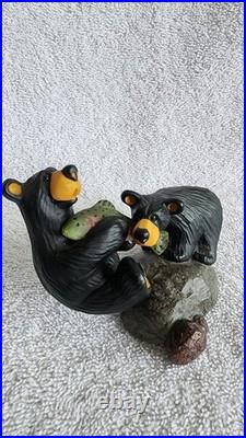 Jeff Fleming Bearfoots My Fish 2 Bears Trout Big Sky Carvers Montana Vintage