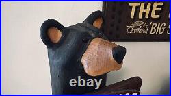 Jeff Fleming Big Sky 4 Bears with signs, Solid Wood Carved Bear SET that's Retired