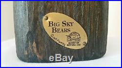 Jeff Fleming Big Sky Bear Carvers Solid Wood Bear Sculpture HEAVENLY 12 Signed