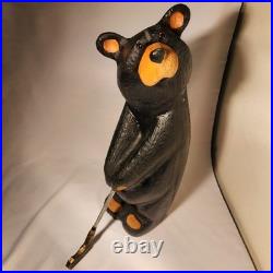 Jeff Fleming Big Sky Carvers BLACK BEAR Golf 12 Wood Carving Art EUC Rare New Jeff Fleming Big Sky Carvers BLACK BEAR Golf 12 Wood Carving Art EUC Rare New