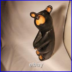 Jeff Fleming Big Sky Carvers BLACK BEAR Golf 12 Wood Carving Art EUC Rare New Jeff Fleming Big Sky Carvers BLACK BEAR Golf 12 Wood Carving Art EUC Rare New
