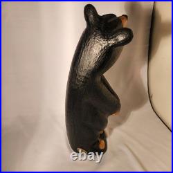 Jeff Fleming Big Sky Carvers BLACK BEAR Golf 12 Wood Carving Art EUC Rare New Jeff Fleming Big Sky Carvers BLACK BEAR Golf 12 Wood Carving Art EUC Rare New