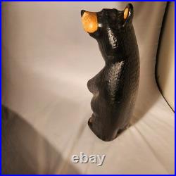 Jeff Fleming Big Sky Carvers BLACK BEAR Golf 12 Wood Carving Art EUC Rare New Jeff Fleming Big Sky Carvers BLACK BEAR Golf 12 Wood Carving Art EUC Rare New