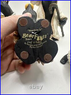 Jeff Fleming Big Sky Carvers Bearfoots Bears Beartivity II 5 Pc Nativity Set