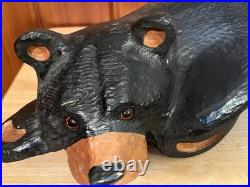 Jeff Fleming Big Sky Carvers Bonnie Wood Bear Carving Jeff Fleming Big Sky Carvers Bonnie Wood Bear Carving