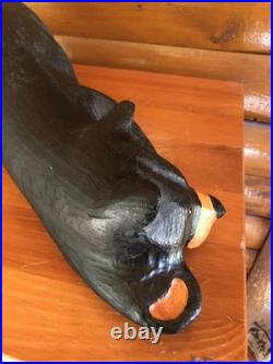 Jeff Fleming Big Sky Carvers Bonnie Wood Bear Carving