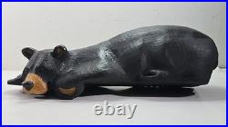 Jeff Fleming Big Sky Carvers Bonnie Wood Bear Carving Hand Made 20 Shelf Sitter