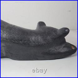 Jeff Fleming Big Sky Carvers Bonnie Wood Bear Carving Hand Made 20 Shelf Sitter
