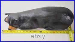 Jeff Fleming Big Sky Carvers Bonnie Wood Bear Carving Hand Made 20 Shelf Sitter