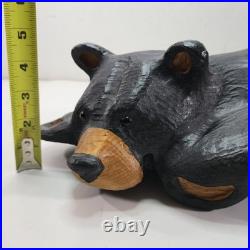 Jeff Fleming Big Sky Carvers Bonnie Wood Bear Carving Hand Made 20 Shelf Sitter