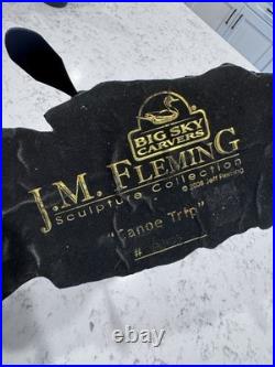 Jeff Fleming Big Sky Carvers Canoe Trip Bear Sculpture #49902 Bear foots 24W