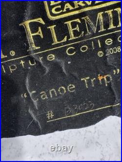 Jeff Fleming Big Sky Carvers Canoe Trip Bear Sculpture #49902 Bear foots 24W