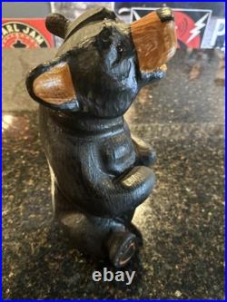 Jeff Fleming Big Sky Carvers Western Pine Wood Bear Carving Hand Made 15