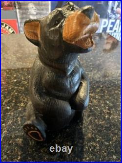 Jeff Fleming Big Sky Carvers Western Pine Wood Bear Carving Hand Made 15