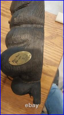 Jeff Fleming Big Sky Carvers Wood Black Bear Logan Bear