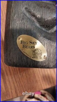 Jeff Fleming Big Sky Carvers Wood Black Bear Logan Bear