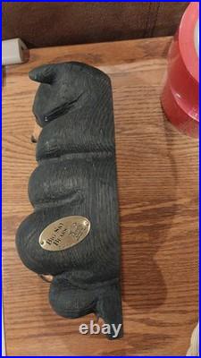 Jeff Fleming Big Sky Carvers Wood Black Bear Logan Bear