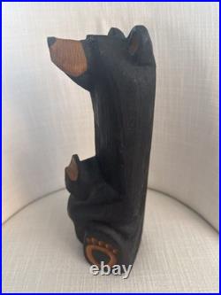 Jeff Fleming Carved Bear 11 Tall Big Sky Bears Waiving Big Sky Carvers EUC