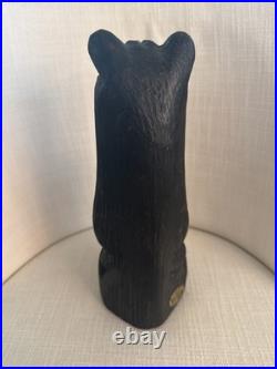 Jeff Fleming Carved Bear 11 Tall Big Sky Bears Waiving Big Sky Carvers EUC