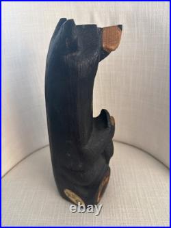 Jeff Fleming Carved Bear 11 Tall Big Sky Bears Waiving Big Sky Carvers EUC