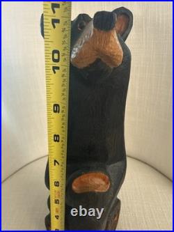 Jeff Fleming Carved Bear 11 Tall Big Sky Bears Waiving Big Sky Carvers EUC