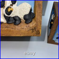 Jeff Fleming Christmas Nativity scene Figurine blocks cube (3) NIB Big Sky Rare Jeff Fleming Christmas Nativity scene Figurine blocks cube (3) NIB Big Sky Rare