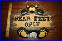 Jeff fleming big sky carvers bearfoots bear welcome sign