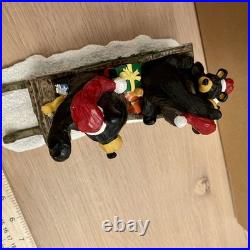 Jingle Bears BearFoots Figurine Sleigh Jeff Fleming Big Sky Carvers Christmas