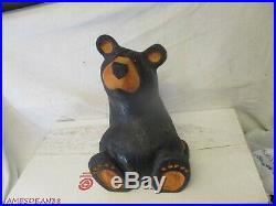 LARGE Solid Wood, Hand Carved Black Bear, Big Sky Bears by Jeff Fleming 12