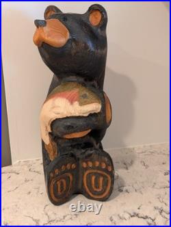 Large 16 Big Sky Carvers Bear with Fish D U Feet Wood Carving by Jeff Fleming