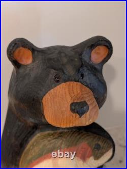 Large 16 Big Sky Carvers Bear with Fish D U Feet Wood Carving by Jeff Fleming
