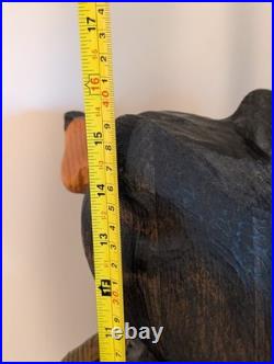 Large 16 Big Sky Carvers Bear with Fish D U Feet Wood Carving by Jeff Fleming