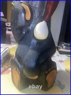 Large 17 Big Sky Carvers Kris Santa Bear Wood Carving by Jeff Fleming