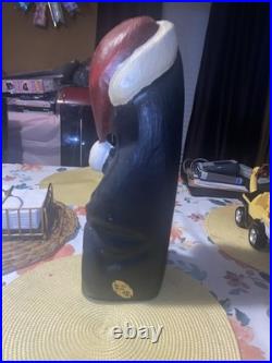 Large 17 Big Sky Carvers Kris Santa Bear Wood Carving by Jeff Fleming