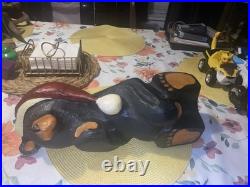 Large 17 Big Sky Carvers Kris Santa Bear Wood Carving by Jeff Fleming