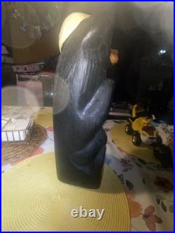 Large 17 Big Sky Carvers Kris Santa Bear Wood Carving by Jeff Fleming