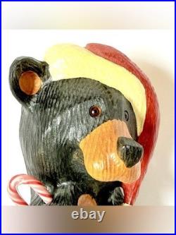 Large 17 Big Sky Carvers Kris Santa Bear Wood Carving by Jeff Fleming SCARCE