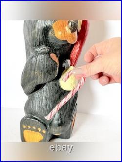 Large 17 Big Sky Carvers Kris Santa Bear Wood Carving by Jeff Fleming SCARCE