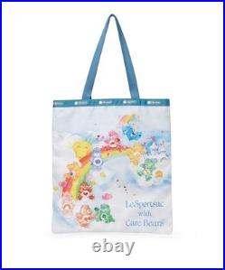 LeSportsac x Care Bears Large Emerald Tote Care Bears Rainbow Sky Japan NEW