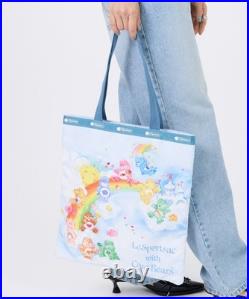 LeSportsac x Care Bears Large Emerald Tote Care Bears Rainbow Sky Japan NEW
