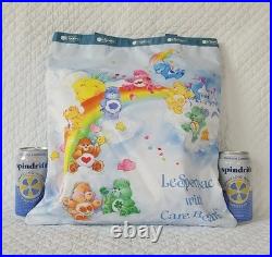 Lesportsac × Care Bears Large Emerald Tote Rainbow Sky NWT 80s Cartoons Toys