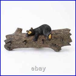 Lg Big Sky Carvers Jasper Bear Coat Rack Jeff Fleming Bearfoots Wall Hanger 26