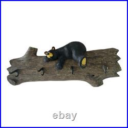 Lg Big Sky Carvers Jasper Bear Coat Rack Jeff Fleming Bearfoots Wall Hanger 26
